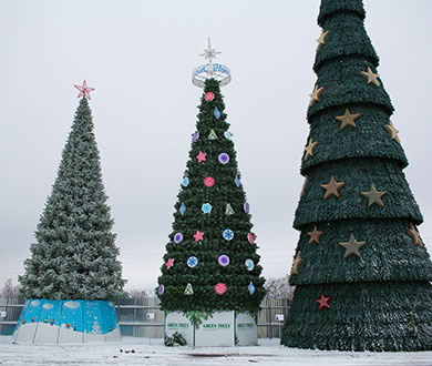 Каркасные ёлки в Курске